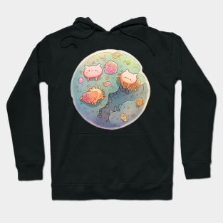 Meowcrobiology kitty Hoodie